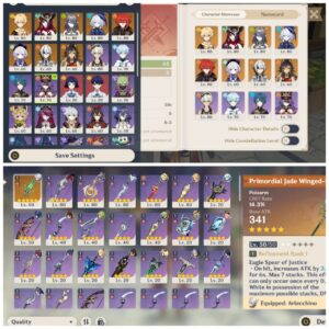 Asia server | Ar 45 | Chasca + lauma + FURINA + Arly | Genshin account account for sale | Wanna buy genshin account account